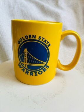 Golden State Warriors Logo Yellow Blue Ceramic Coffee Mug